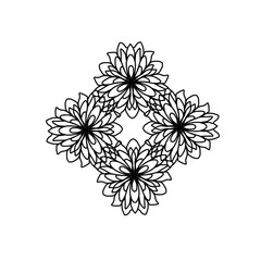  Geometric seamless pattern background mandala motif 