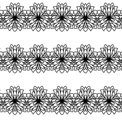  Geometric seamless pattern background mandala motif 