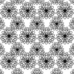  Geometric seamless pattern background mandala motif 