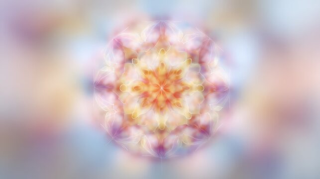 Colorful mandala pattern creating festive chinese new year background