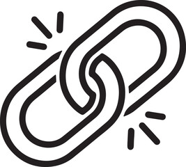 Obraz premium Editable single icon representing a link concept with premium quality and a clean stroke