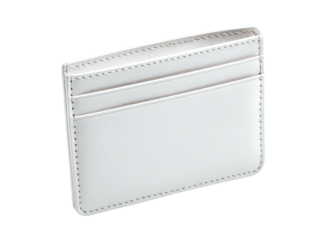 White card holder with three slots, clean minimal style