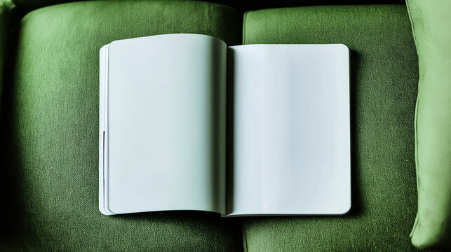 快適な休憩時間に開かれたメモ帳と、アイデアのための広がる余白