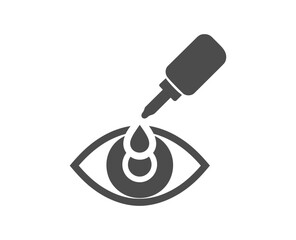 Fototapeta premium Illustration of an eye receiving a drop from a dropper bottle for eye care use