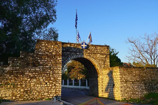 The gate through which, in 1826, the people of Mesolongi exited the city in a desperate move to escape the siege by the Ottomans, known as the Exodus or Sortie