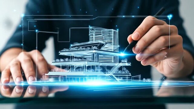 Architectural Design and Digital Blueprint Creation Process.
