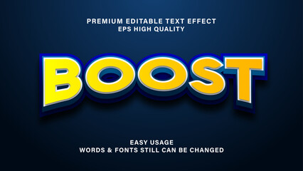 Boost editable text effect