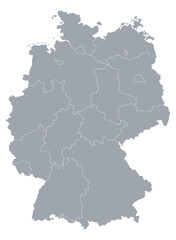 Obraz premium Map of the country of Germany for infographic illustration