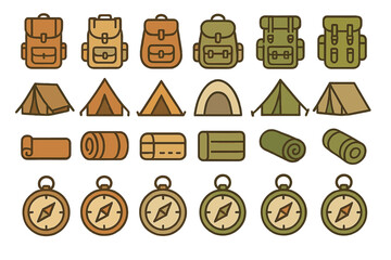 Explore nature with essential camping gear including backpacks, tents, and sleeping bags designed for outdoor adventures