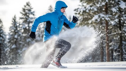 Winter Sports Jacket Action Shot