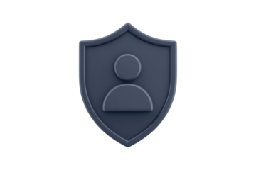 Professional 3D icon representing personal data security and user privacy protection, ideal for digital safety campaigns