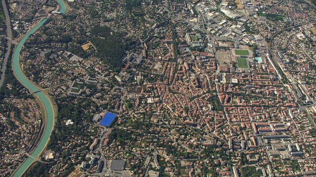 Vue a&eacute;rienne de Salon de Provence