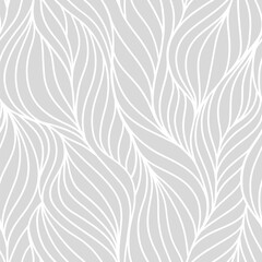 Seamless abstract wave pattern. Repeating texture. Yarn fibers design. Vector illustration