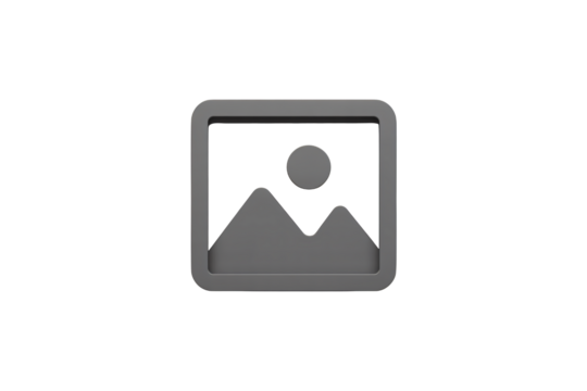 Placeholder icon design with a mountain and sun symbol, perfect for website layouts, app interfaces, and digital projects - Powered by Adobe