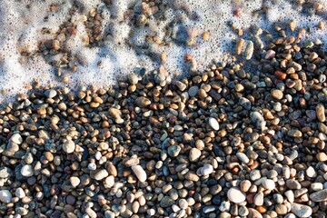 Abstract nature sea stones  texture. Stone background.