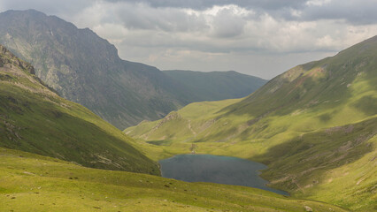 Obraz premium View of Caucasus Mountains in Arkhyz, Russia