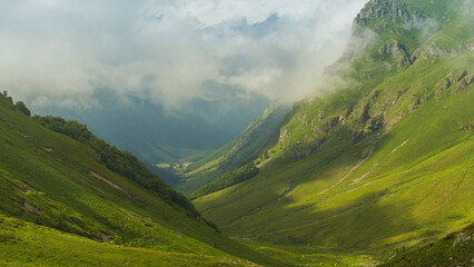 View of Caucasus Mountains in Arkhyz, Russia