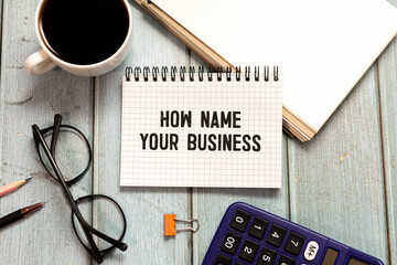 Handwritten text SECURE YOUR BUSINESS NAME, business success concept