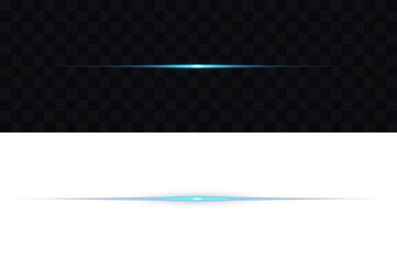 Magic flash laser strip divider with glitter shimmer design illustration
Blue line light glow with sparkle and flare shine. Perfect for digital highlights. Png illustration. Light Leak, flash lights.