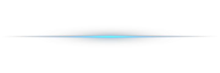 Blue line light glow with sparkle and flare shine. Collection of blue light effects and horizontal lines. Png Glowing horizontal blue light line with radiant shine and beam effect. Png illustration.