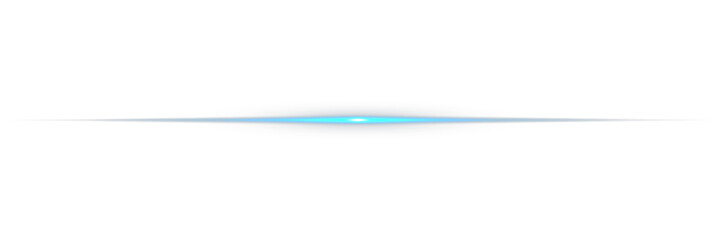 Magic flash laser strip divider with glitter shimmer design. Perfect for digital highlights. Blue line light glow with sparkle and flare shine. Optical lens flare effect. Light Leak, flash lights.