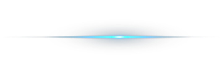 Png illustration. Blue optical lens flares light moving from left to right. Perfect for digital highlights. Png Glowing horizontal blue light line with radiant shine and beam effect. Laser beams png.