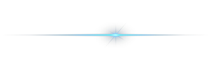 Futuristic energy streak with shimmer, flare, and neon glow. Horizontal turquoise neon streak effect isolated on transparent background. Optical lens flare effect. Png illustration. Laser beams png.