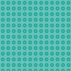 Repeating Teal Gear Pattern Background