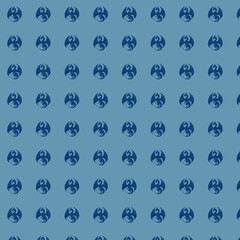 Dragon Pattern on Blue Background