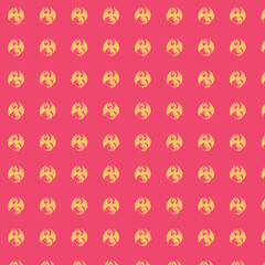 Dragon Pattern on Pink Background