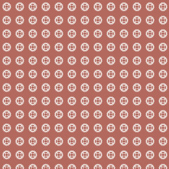 Repeating Gear Pattern on Red-Brown Background
