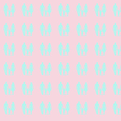 Pastel Butterfly Pattern on Pink Background