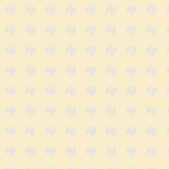 Subtle Pattern of Repeating Abstract Symbols on a Cream Background