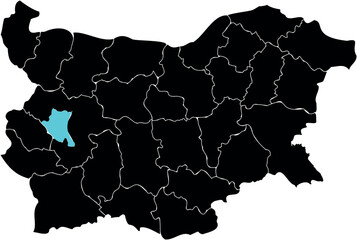 Simple capital mark of Bulgaria on white background 