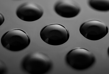 close up of a metal plate