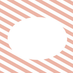 ボーダーと白丸のフレーム背景