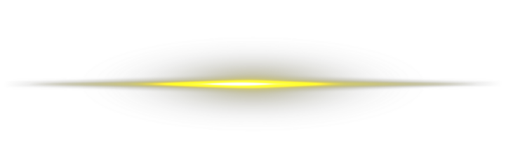 Glowing gold line, horizontal light rays, flash. Isolated design elements PNG. Glowing horizontal gold light line with radiant shine and beam effect. Bright gold light streak & starburst on black.