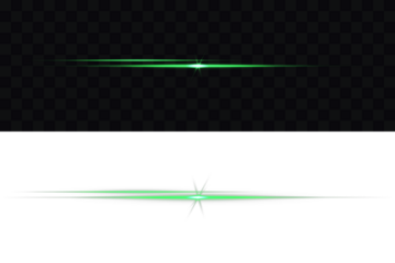 Light green effect reflections, neon illumination in white colors. Bright light lens. Intense green horizontal light beam, Neon rays, Flash of glare and explosion, laser beam. Energy dynamic wallpaper