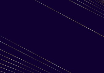 Luxury dark blue background with gold diagonal lines 