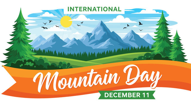 Celebrate International Mountain Day on December 11 with vibrant landscape art