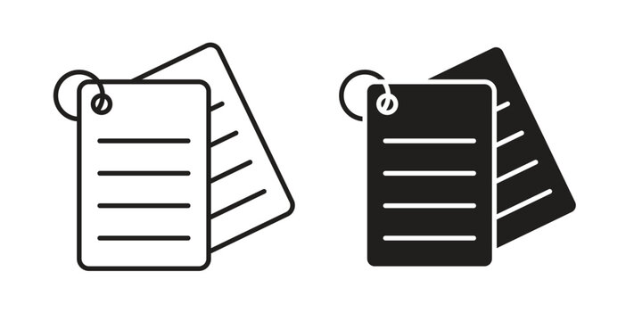 Notes icon isolated vector Illustration. Vector pictogram for web and app