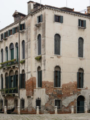 A historic and authentic view at Campo San Boldo, in the heart of the San Polo Sestiere in Venice. 