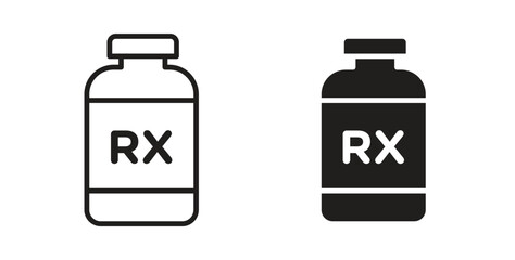 Medicine bottle icon for web and app. vector illustration eps