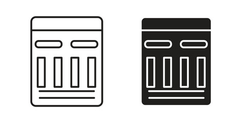 Mood board icon for web and app. vector illustration eps