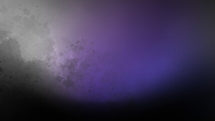 Abstract Purple and Gray Watercolor Gradient Background with Ink Splatter Texture
