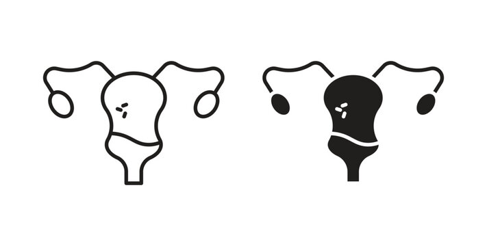 Pelvic inflammatory disease icon for web and app. vector illustration eps