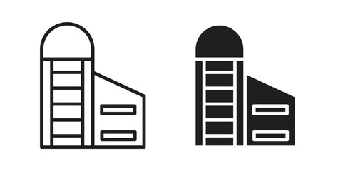 Silo icon for web and app. vector illustration eps © Sara