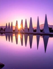 Sculpted Golden Water Captured Sports Deep Lens Bathed Against Serenity Radiance, Peaceful Hour Abstract Angle Monochrome, Wide