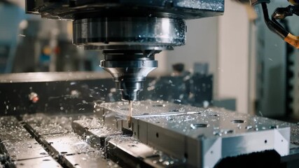 Medium shot of CNC feedback integrated automated mold filling system adjusting filling process in realtime for accuracy.