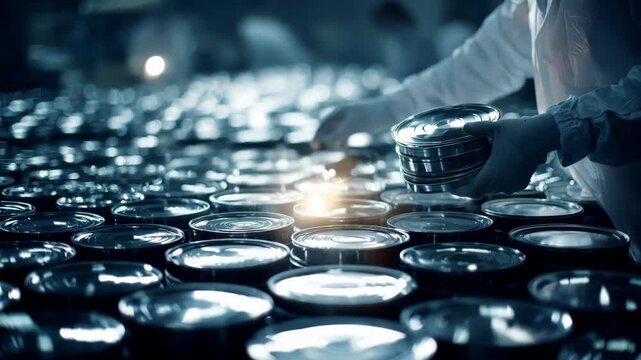Medium shot of a technician applying anodizing treatment to metal parts highlighting enhanced corrosion resistance and surface durability in an industrial setting.